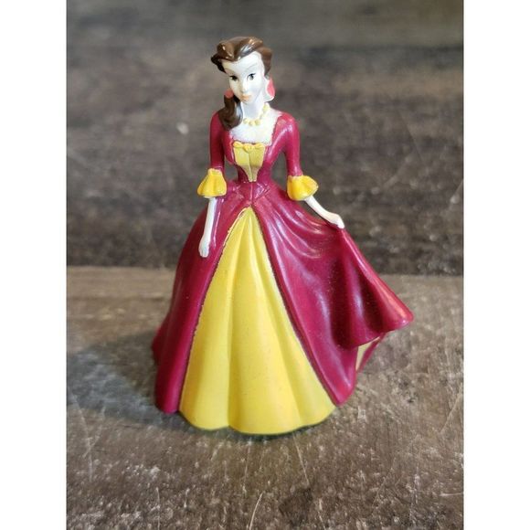 Disney Belle red dress formal princess Pixar toy figure - Picture 1 of 4